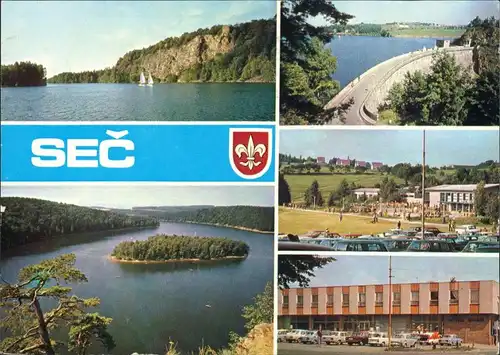 Setsch bei Chrudim Seč u Nasavrk Přehradní hráz, Ostrůvek, Jednoty Seč/Oheb 1978