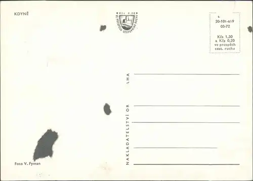 Postcard Neugedein Kdyně Wohnblöcke, Parks, Schwimmbad 1972