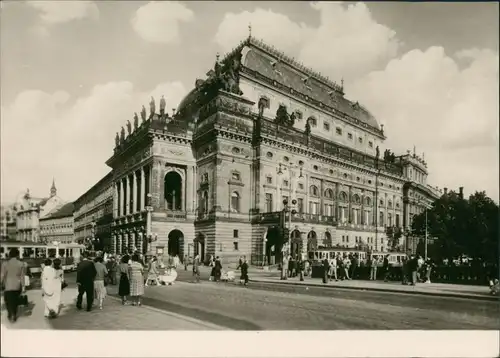 Postcard Prag Praha Národní divadlo/Nationaltheater 1965