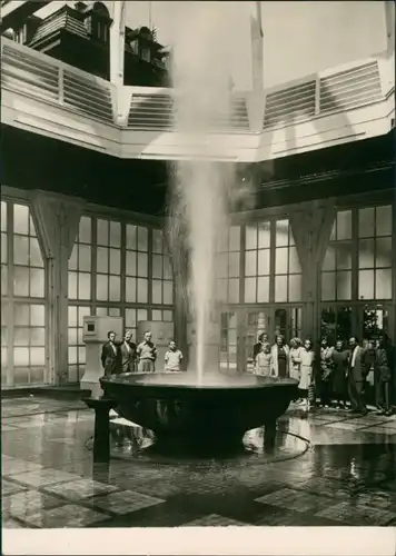 Karlsbad Karlovy Vary Vřídlo v prozatímní  Sprudel Wandelhalle 1965