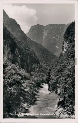 Golling an der Salzach Pass Lueg mit Salzach g.d. Hagengebirge 1938