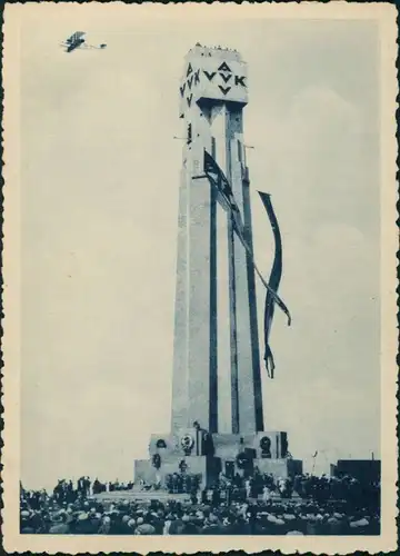Diksmuide Dixmude Inhuldiging van den Iyzertoren  Einweihung des Yser-Turm 1930