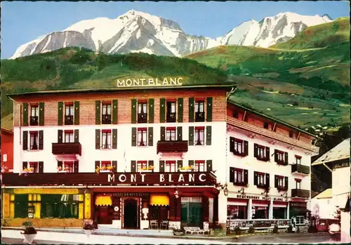 Megève Megève HOTEL MONT BLANC - Megève/Hotel mit Alpen Blick 1968