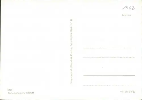 Ansichtskarte Weimar Deutsches Nationaltheater und Goethe Gartenhaus 1962