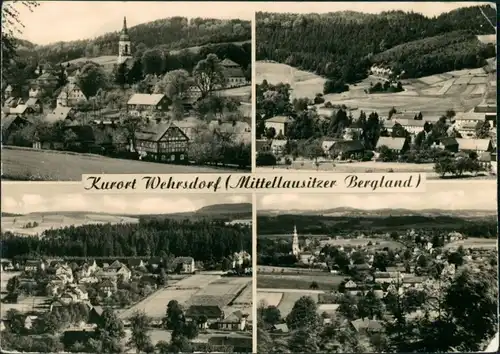 Wehrsdorf-Sohland (Spree) Załom Stadtteilansichten, Mittellausitzer Bergland 1958