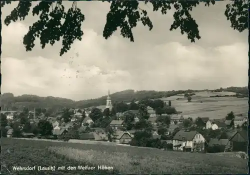 Wehrsdorf-Sohland (Spree) Załom Panorama-Ansicht mit den Weifaer Höhen 1962