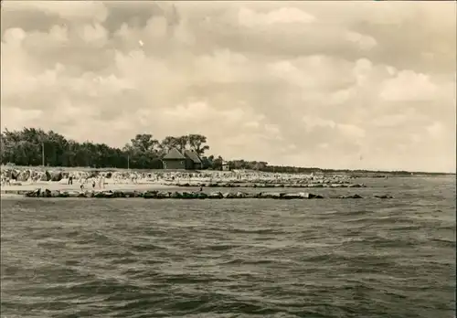 Ansichtskarte Zingst Strand Partie, Ostsee Blick 1969