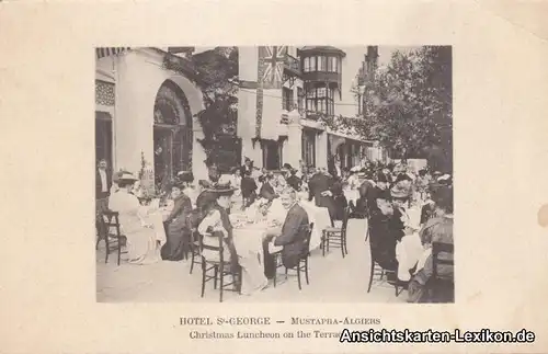 Postcard Algier دزاير Hotel S-George 1910