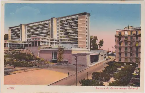 Algier دزاير Bureau du Gouvernment General/Regierungsgebäude 1960 