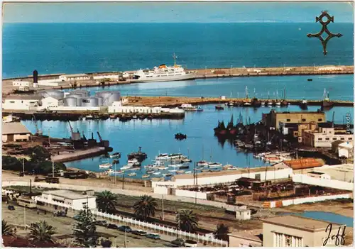 Ansichtskarte Tanger Bahnhof und Hafen 1969