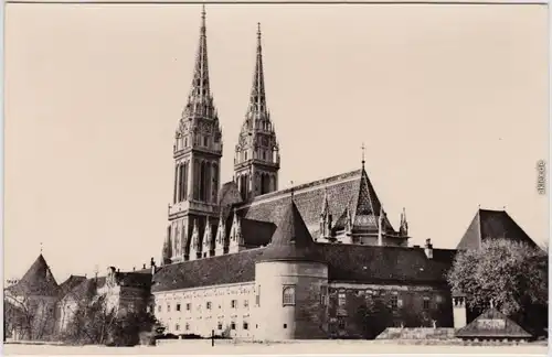 Zagreb Katedrale Postcard Foto Ansichtskarte 1930