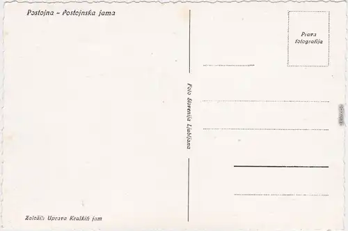 Adelsberg Postojna Postojnska jama Notranjska : Slovenija 1940