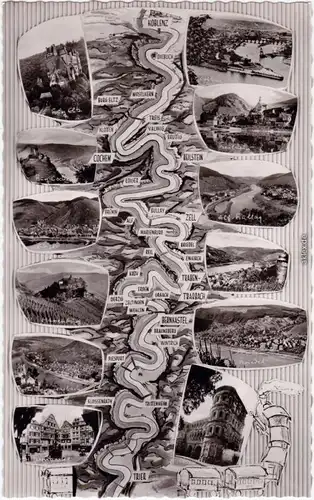 Die Mosel zwischen Koblenz und Trier 1960