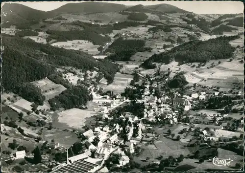 Schnierlach Elsaß Lapoutroie Vue aérienne, En arrière plan, Châmont 1963
