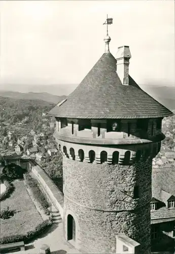 Ansichtskarte Wernigerode Panorama-Blick vom Feudalmuseum 1983