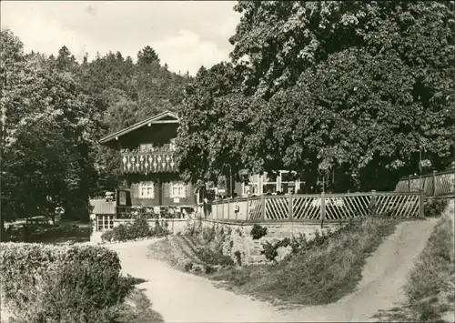 Ansichtskarte Wernigerode HO-Waldgasthaus Christianental, Lokal im Harz 1970