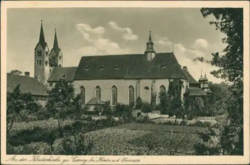 Ansichtskarte Höxter (Weser) Klosterkirche Corvey, Region Oberweser 1920