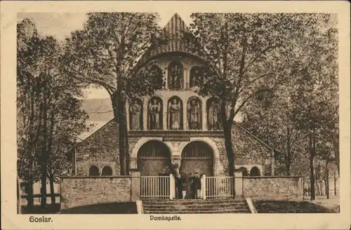 Ansichtskarte Goslar Partie an der Domkapelle, Dom, Kapelle 1910