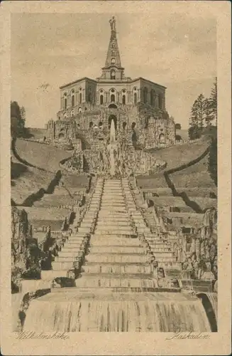 Bad Wilhelmshöhe-Kassel Cassel Kaskaden, Wasserfall, Waterfall 1920