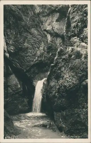 Berchtesgaden Albachklamm, Klamm, Wasserfall, Waterfall, River Falls 1925