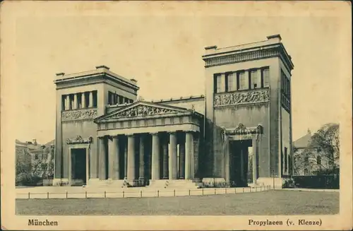 München Propylaeen (v. Klenze) historisches Bauwerk, Gebäude 1920