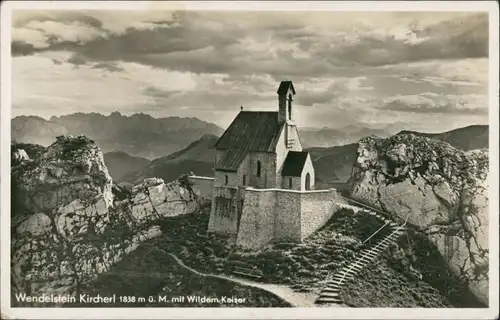 Bayrischzell Wendelsteinkirche (Kaisergebirge) "Kircherl Wildem Kaiser 1932