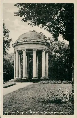 Dessau-Dessau-Roßlau Römischer Tempel im Georgengarten, Park 1951