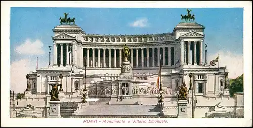 Cartoline Rom Roma Monumento a Vittoria Emanuele 1916
