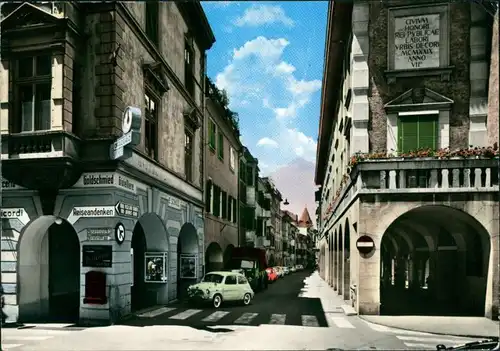 Meran Merano Merano - Portici, Laubengang, Geschäfte, Autos 1966