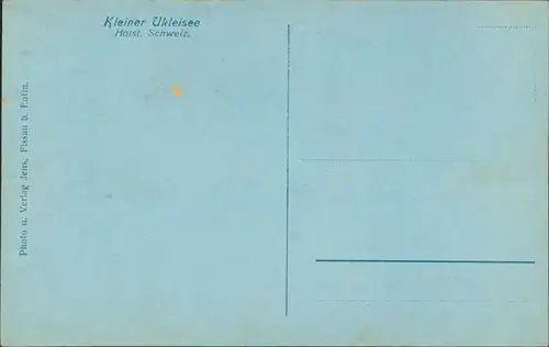 Sielbeck-Eutin Kleiner Ukleisee, Region Eutin, Holsteinische Schweiz 1920