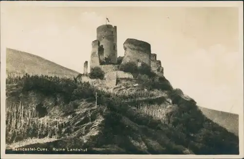 Bernkastel-Kues Berncastel-Cues Burg Ruine Landshut,  Mosel-Region 1930
