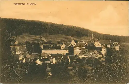 Ansichtskarte Bebenhausen-Tübingen Stadtpartie 1914