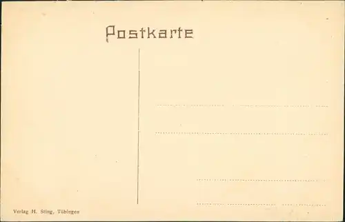 Ansichtskarte Bebenhausen-Tübingen Stadtpartie 1914