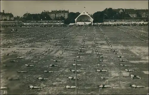 Ansichtskarte Leipzig Stadion Arbeiter Turnfest - Übungen 1922