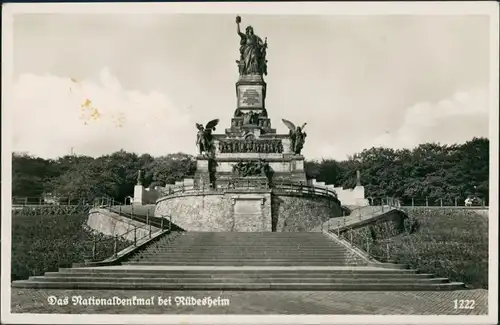Rüdesheim (Rhein) National-Denkmal / Niederwalddenkmal bei Rüdesheim 1940