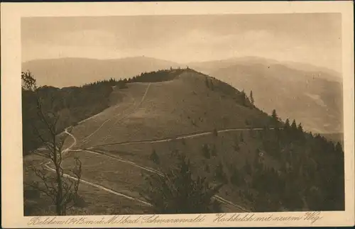 Schönau im Schwarzwald Schwarzwald, Berg Belchen, Berg-Wege am Hochkelch 1920