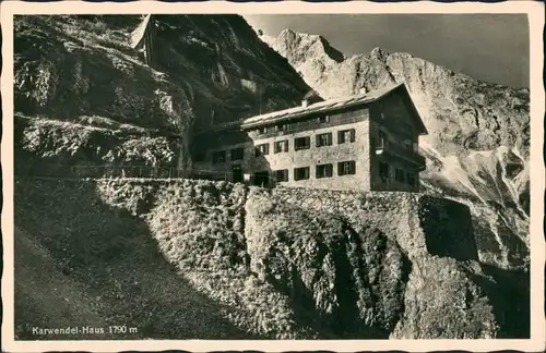 Ansichtskarte Mittenwald Karwendel-Haus, Alpen, 1790 Meter hoch 1932