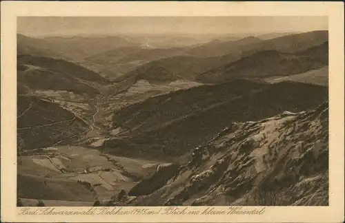 .Baden-Württemberg Badischer Schwarzwald, Berg Belchen Blick ins kleine 1920