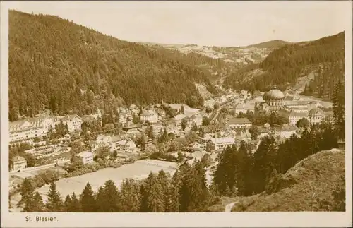 St. Blasien Panorama-Ansicht, Blick über den Ort, Schwarzwald 1930