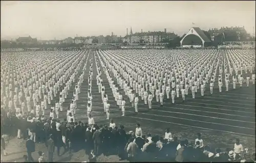 Ansichtskarte Leipzig Arbeiter- Turnfest - Stadt - Stadion 1922