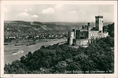 Stolzenfels-Koblenz Schloß Stolzenfels Blick Oberlahnstein 1932