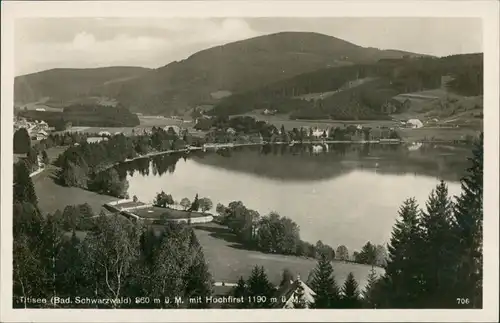 Titisee-Neustadt Titisee (Schwarzwald), Berge, See, Blick zum Hochfirst 1930