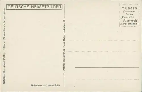 Urfeld-Kochel am See Berg Herzogstand mit Martinskopf 1930