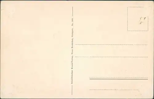 Stuttgart Theater, Landestheater, Park-Anlage, AK ungelaufen 1920