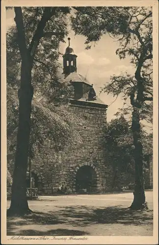 Mühlhausen (Thüringen) Stadtteilansicht, Partie Inneres Frauentor, Tor-Durchgang 1920
