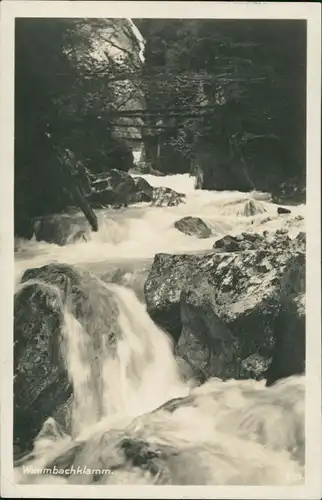 Ramsau bei Berchtesgaden Wimbachklamm, Wasserfall, Waterfall, River Falls 1928