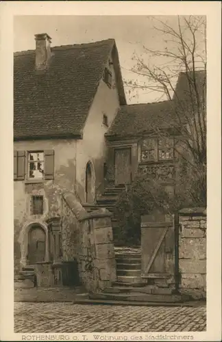 Rothenburg ob der Tauber Wohnhaus, Wohnung des Stadtkirchners 1929
