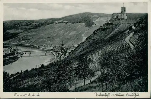 Bernkastel-Kues Berncastel-Cues Burg Landshut, Mosel Blick, Ortschaften 1936