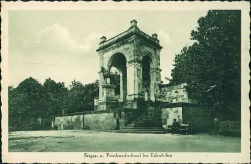 Edenkoben Partie am Sieges-/Friedensdenkmal, Freedom Monument 1920