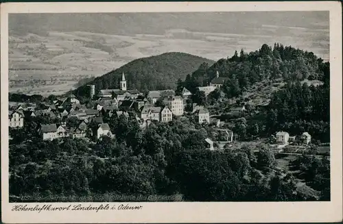 Lindenfels (Bergstraße) Panorama-Ansicht der "Perle des Odenwaldes" 1940